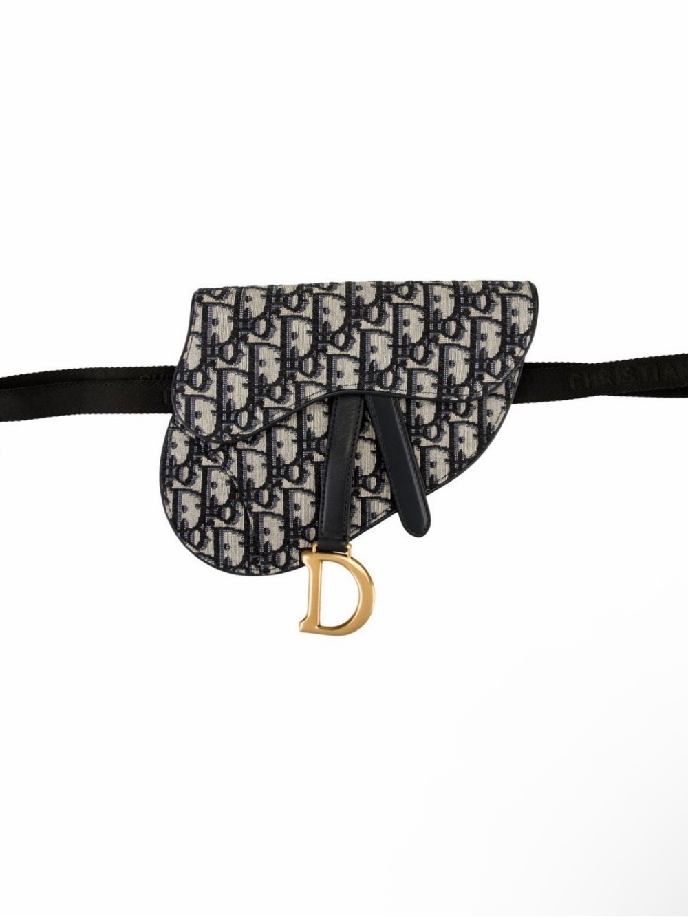 Christian Dior Oblique Jacquard Saddle Pouchette